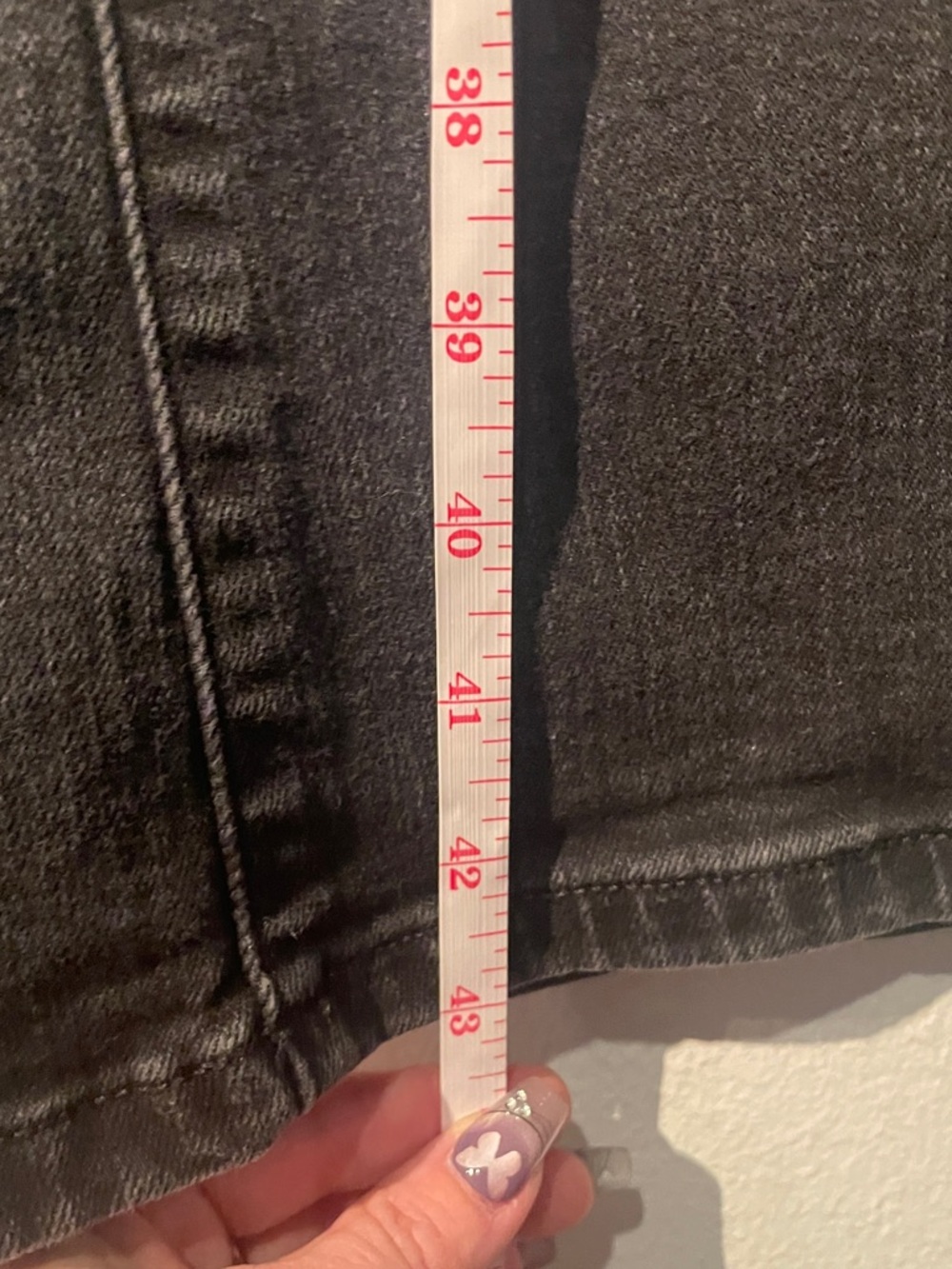 We the Free People Black Bell Bottom Jeans sz 27 31” inseam 70s Vibe High Rise - Picture 8 of 15